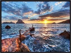Hiszpania, Morze, Kładka, Wybrzeże, Ibiza