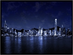 Hong Kong, Miasto, Noc