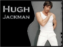 Hugh Jackman, biały strój