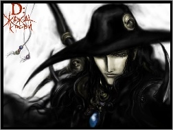 Vampire Hunter D - Bloodlust, poważna, kapelusz, twarz