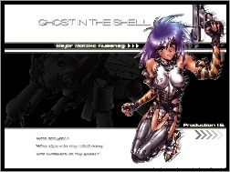 Ghost In The Shell, robot, kobieta, pistolet
