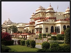 Indie, Rambagh, Pałac, Hotel, Jaipur