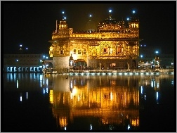 Indie, Odbicie, Golden Temple, Noc