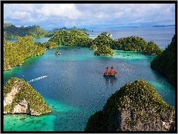 Indonezja, Żaglówka, Morze, Wyspy