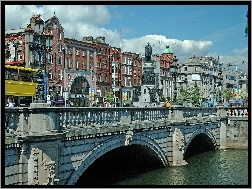 Irlandia, Miasta, Panorama, Most