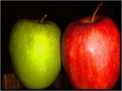 Czerwone, Jabłko, Zielone