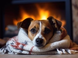 Kominek, Pies, Mordka, Jack Russell terrier, Koc