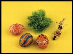 jajeczka, zajączek, Wielkanoc, malowane