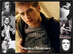 jasne włosy, Hayden Christensen, czarny sweter