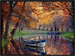 Łódka, Jesień, Rzeka
