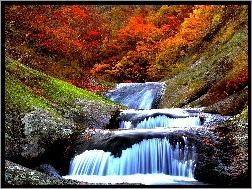 Wodospad, Jesień, Góry