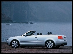 Jezioro, Audi A4, Cabrio