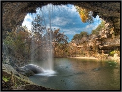 Wodospad, Jezioro, Teksas