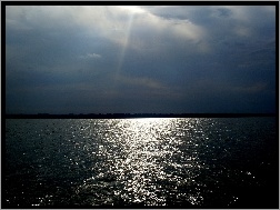 Słońca, Jezioro, Promienie