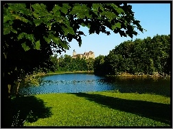 Zamek, Jezioro, Zieleń