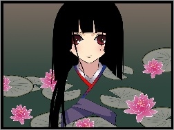 lilia, kobieta, twarz, Jigoku Shoujo