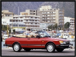 Kabriolet, Czerwony, Saab 900