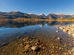 Twin Lakes, Stany Zjednoczone, Góry, Jezioro, Kolorado, Kamienie