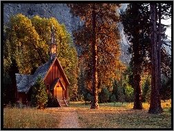 Kaplica, Narodowy, Park, Yosemite