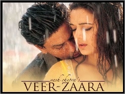 Shahrukh Khan, deszcz, Veer Zaara, Preity Zinta
