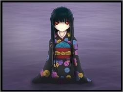 kimono, Jigoku Shoujo, kobieta