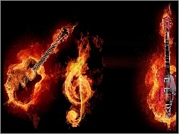 Klucz Wiolinowy, Ogień, Gitary