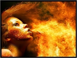 Kobieta, Ogień