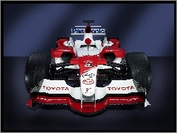 bolid, koła, spojler, opony, Formuła 1, Toyota