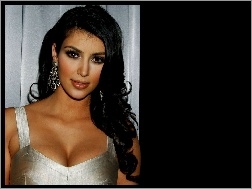 kolczyki, Kim Kardashian, Kobieta