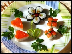 Półmisek, Kolorowe, Sushi