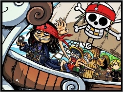 One Piece, Statek, Jack Sparrow, Kompas