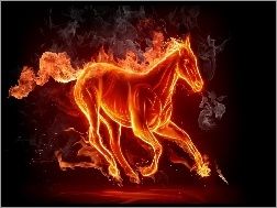 Koń, Ogień