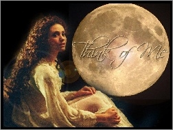 kobieta, koszula, księżyc, Phantom Of The Opera, nocna