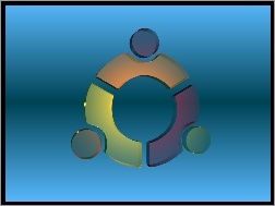 krąg, symbol, grafika, Ubuntu, ludzie