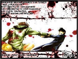 krew, postacie, murder, Saiyuki, tekst