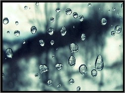 Deszcz, Krople, Wody