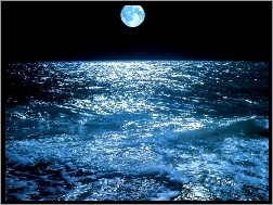 Noc, Księżyc, Morze