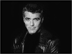 kurtka, George Clooney, czarna koszulka