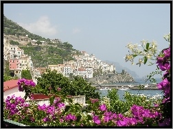 Kwiatki, Amalfi, Włochy, Domy