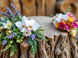 Pniak, Bukiety, Kolorowych, Kwiatów