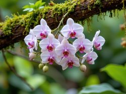 Konar, Kwiaty, Storczyki, Omszały, Jasnoróżowe