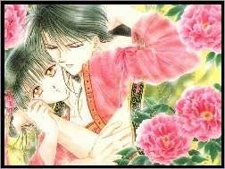 kwiaty, para, Fushigi Yuugi, miłość