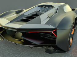Lamborghini Terzo Millennio Concept, Tył