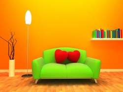 Lampa, Pokój, Wnętrze, Sofa