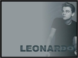 Leonardo DiCaprio, czarna koszulka