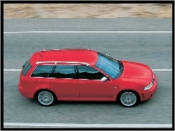 Lewy Profil, Czerwone, Audi RS4