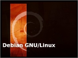 Linux Debian, ślimak, muszla, grafika, zawijas