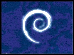 Linux Debian, grafika, zawijas, ślimak, muszla
