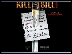 Lista, Kill Bill 2, Miecz