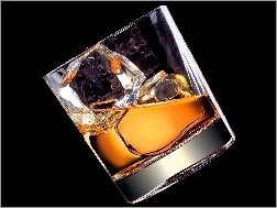 Lód, Alkohol, Szklanka, Whisky
